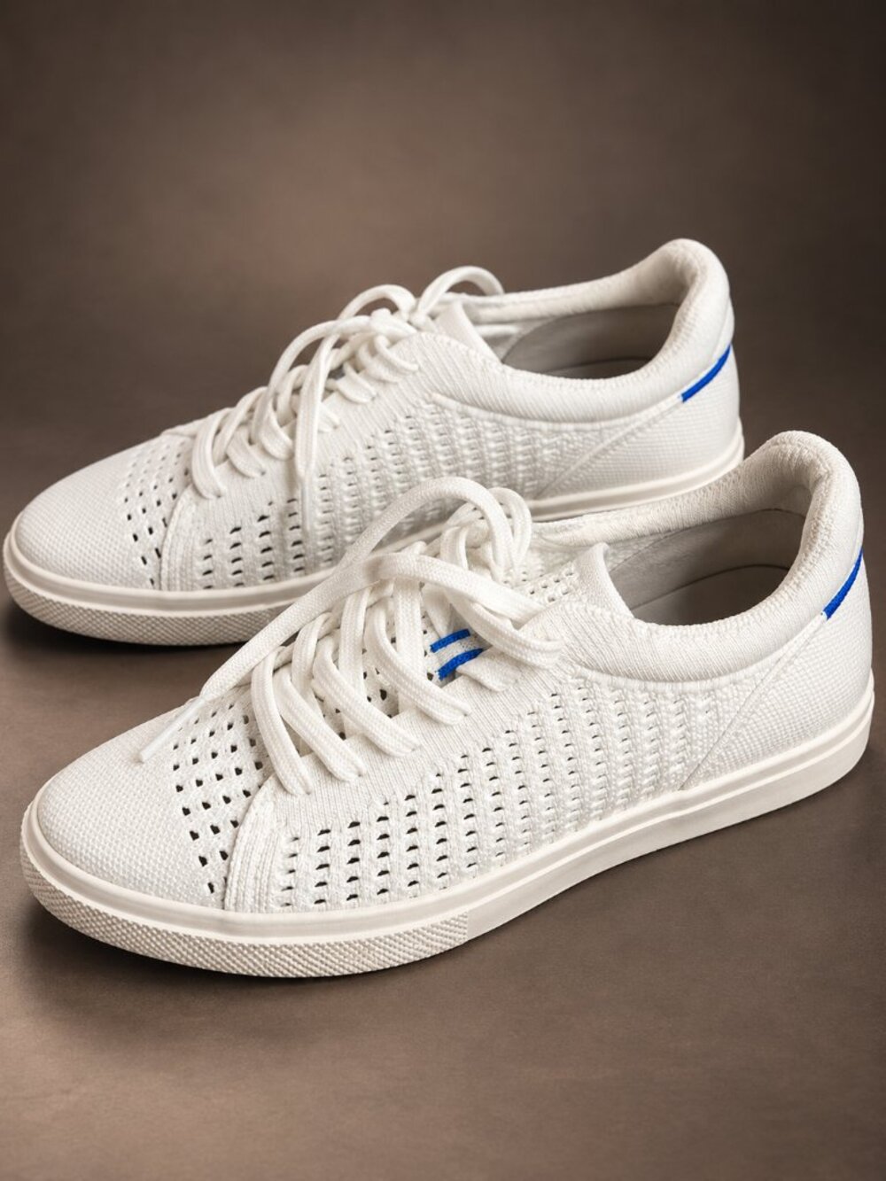 Rothy's RS02 Sneaker Bright White Knit Lace Up Women's Size 7 New in Box